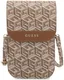 Guess Crossbody Telefoontasje Cube Logo Schoudertasje Bruin afbeelding 2