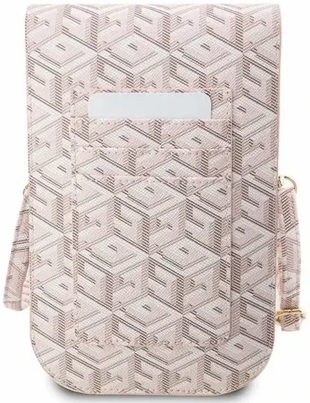 Guess Crossbody Telefoontasje Cube Logo Schoudertasje Roze afbeelding 5