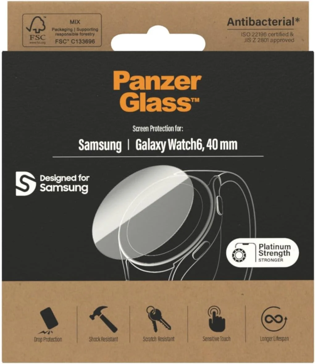 PanzerGlass Samsung Galaxy Watch 6 40MM Screen Protector Glas afbeelding 3