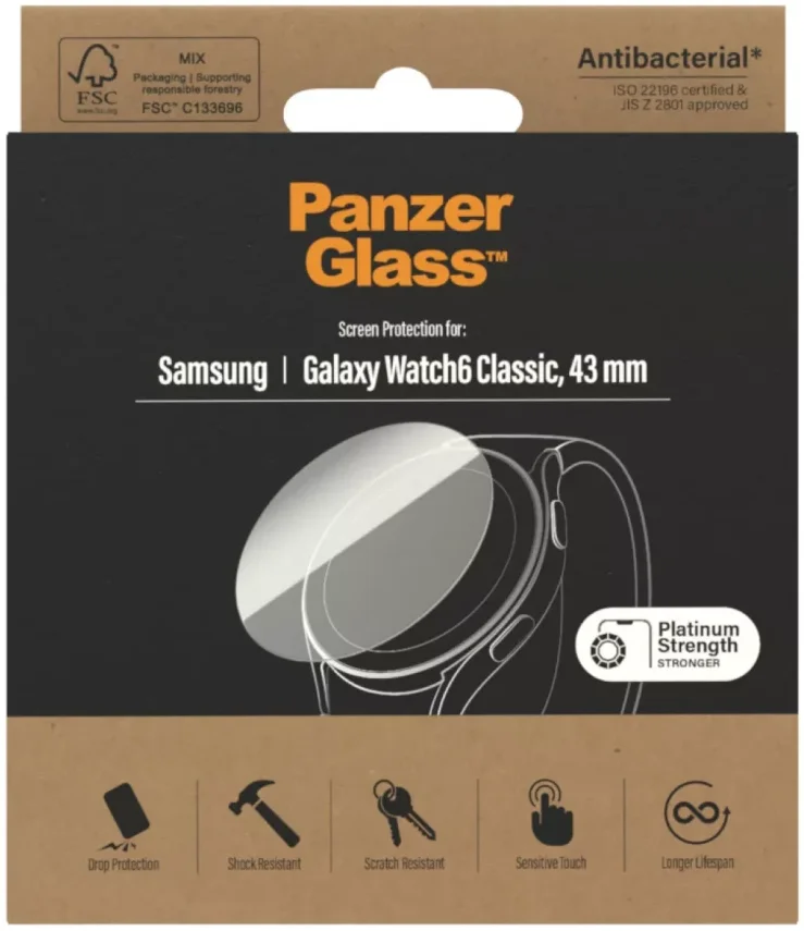 PanzerGlass Samsung Galaxy Watch 6 Classic 43MM Screen Protector Glas afbeelding 3
