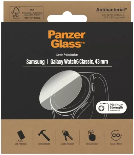 PanzerGlass Samsung Galaxy Watch 6 Classic 43MM Screen Protector Glas afbeelding 3