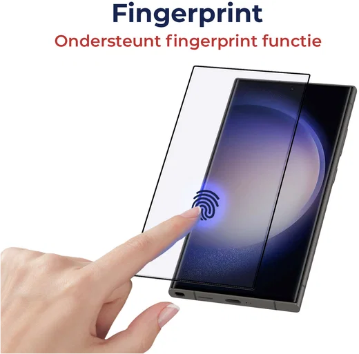 Rosso Samsung Galaxy S23 Ultra 9H Tempered Glass Fingerprint Friendly afbeelding 4
