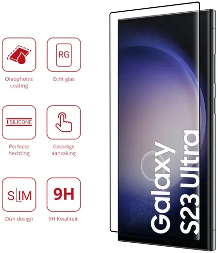 Rosso Samsung Galaxy S23 Ultra 9H Tempered Glass Fingerprint Friendly afbeelding 2