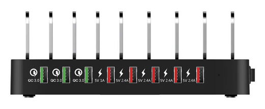 Universeel 110W Oplaad Station 8 Poort USB Oplader met Quick Charge afbeelding 5