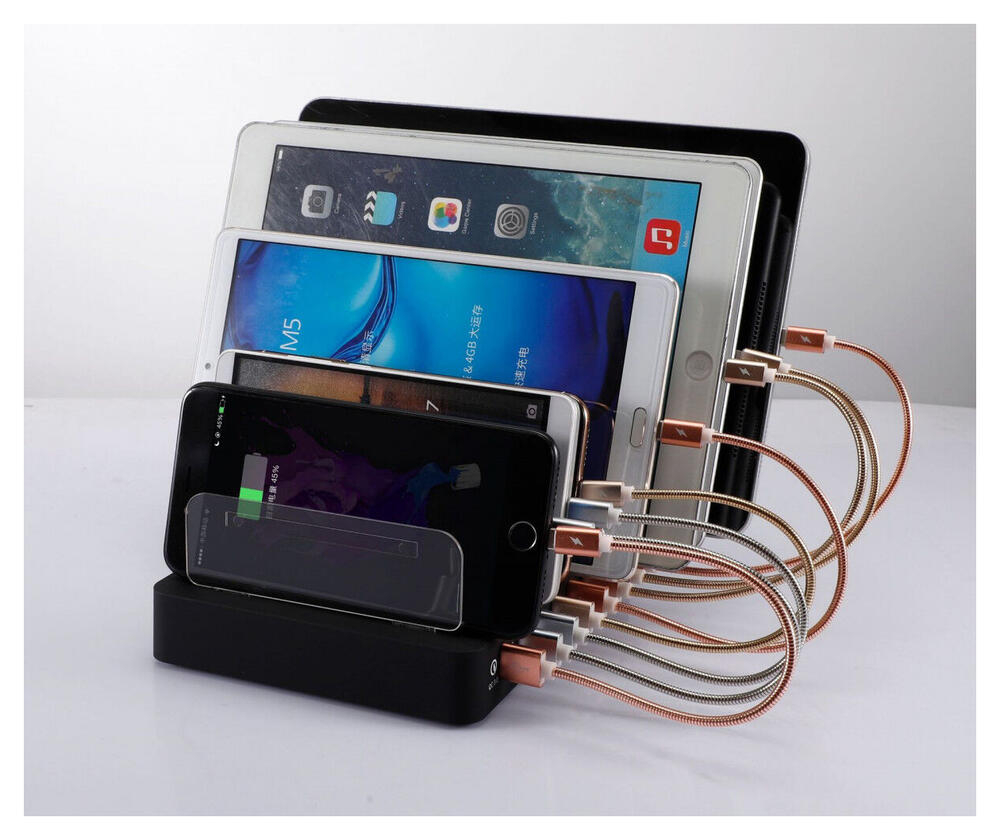 Universeel 110W Oplaad Station 8 Poort USB Oplader met Quick Charge afbeelding 9