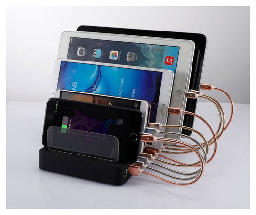 Universeel 110W Oplaad Station 8 Poort USB Oplader met Quick Charge afbeelding 9