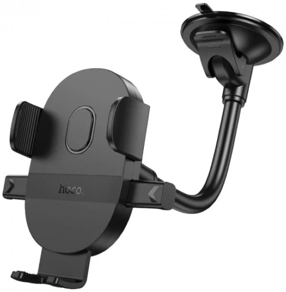 Hoco H20 360° Verstelbare Dashboard/Raam Telefoonhouder Auto Zwart afbeelding 1