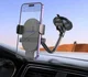 Hoco H20 360° Verstelbare Dashboard/Raam Telefoonhouder Auto Zwart afbeelding 3