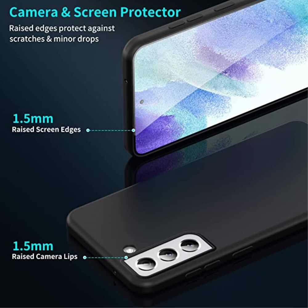Samsung Galaxy S22 Liquid Series MagSafe TPU Hoesje Zwart afbeelding 3