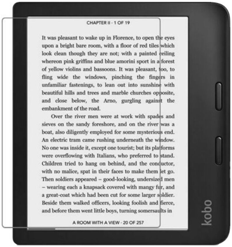 Kobo Libra 2 Screen Protector Ultra Clear PET Display Folie afbeelding 1