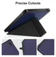 Kobo Libra Colour / Libra 2 Hoes Origami Book Case met Standaard Blauw afbeelding 3