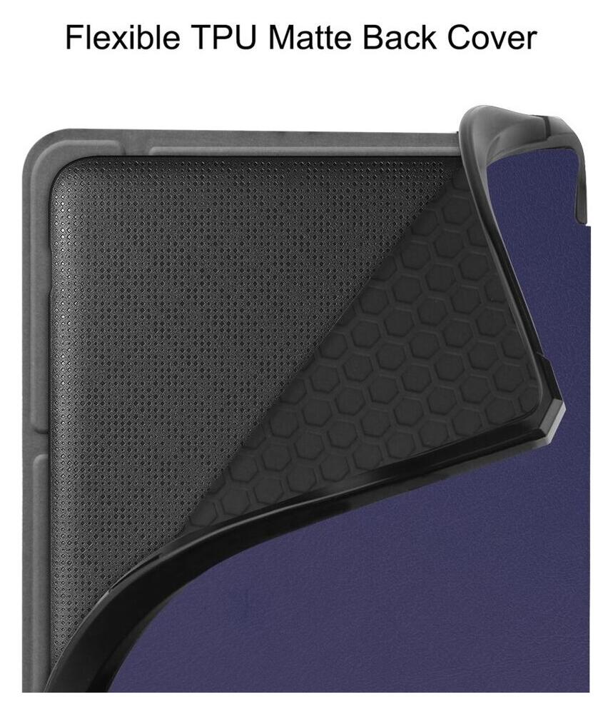 Kobo Libra Colour / Libra 2 Hoes Origami Book Case met Standaard Blauw afbeelding 5