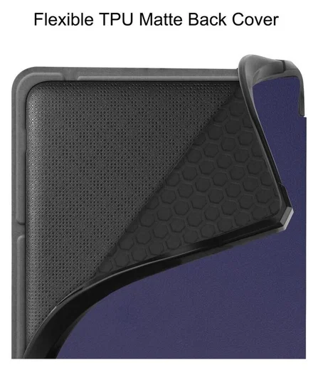 Kobo Libra Colour / Libra 2 Hoes Origami Book Case met Standaard Blauw afbeelding 5