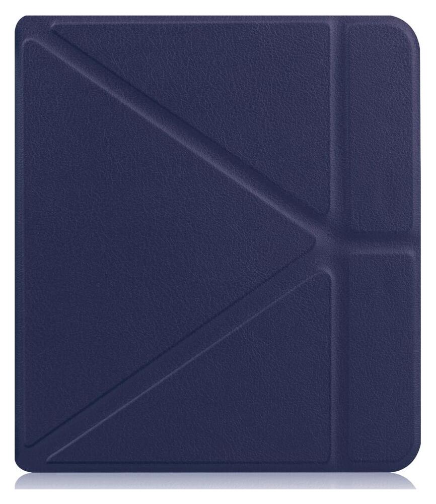 Kobo Libra Colour / Libra 2 Hoes Origami Book Case met Standaard Blauw afbeelding 9