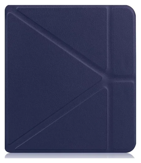 Kobo Libra Colour / Libra 2 Hoes Origami Book Case met Standaard Blauw afbeelding 9