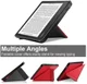 Kobo Libra Colour / Libra 2 Hoes Origami Book Case met Standaard Rood afbeelding 3