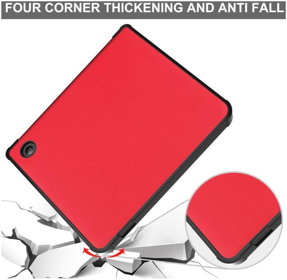 Kobo Libra Colour / Libra 2 Hoes Origami Book Case met Standaard Rood afbeelding 5