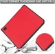 Kobo Libra Colour / Libra 2 Hoes Origami Book Case met Standaard Rood afbeelding 5
