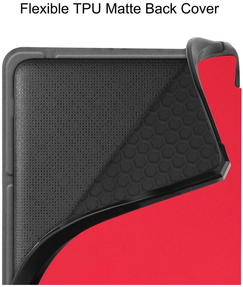 Kobo Libra Colour / Libra 2 Hoes Origami Book Case met Standaard Rood afbeelding 6