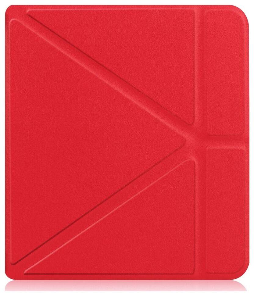 Kobo Libra Colour / Libra 2 Hoes Origami Book Case met Standaard Rood afbeelding 9