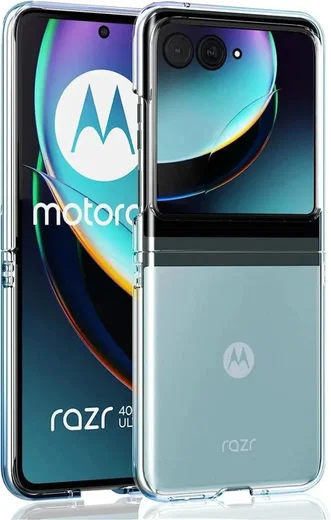 Motorola Razr 40 Ultra Hoesje Dun TPU Back Cover Transparant afbeelding 3