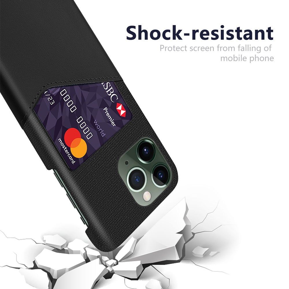 Apple iPhone 15 Pro Max Hoesje met Kaarthouder Back Cover Zwart afbeelding 3