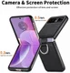 Motorola Razr 40 Hoesje met Kunstleer Coating Back Cover Zwart afbeelding 13