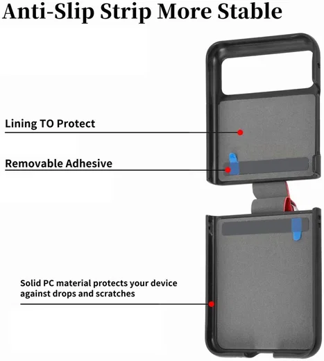 Motorola Razr 40 Hoesje met Kunstleer Coating Back Cover Zwart afbeelding 15