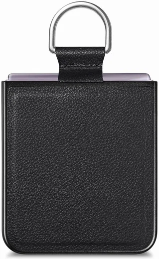 Motorola Razr 40 Hoesje met Kunstleer Coating Back Cover Zwart afbeelding 5