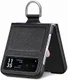 Motorola Razr 40 Hoesje met Kunstleer Coating Back Cover Zwart afbeelding 6