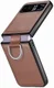 Motorola Razr 40 Hoesje met Kunstleer Coating Back Cover Bruin afbeelding 3