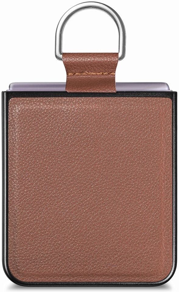 Motorola Razr 40 Hoesje met Kunstleer Coating Back Cover Bruin afbeelding 5