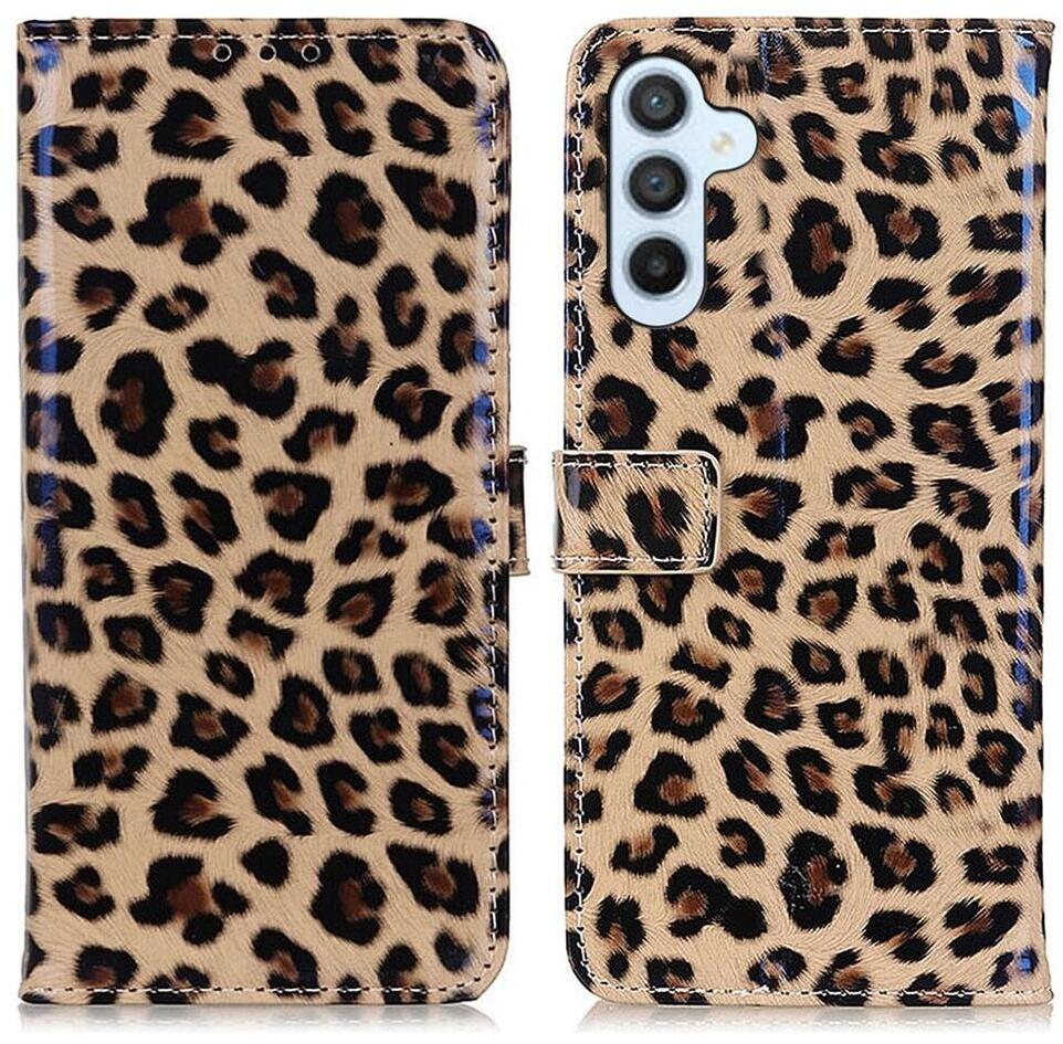 Samsung Galaxy M34 5G Hoesje Portemonnee Book Case Luipaard Print afbeelding 1