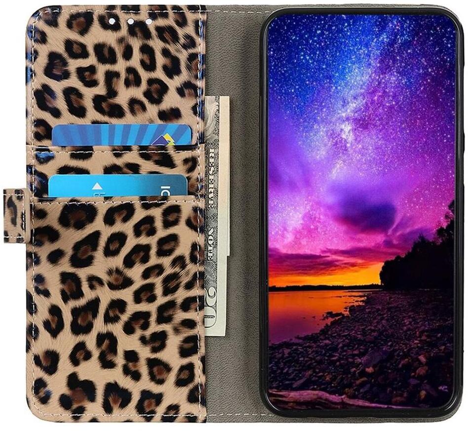 Samsung Galaxy M34 5G Hoesje Portemonnee Book Case Luipaard Print afbeelding 2