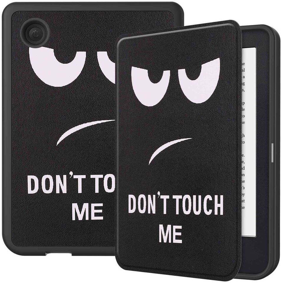 Kobo Clara 2E Hoes Book Case met Don't Touch Print afbeelding 1