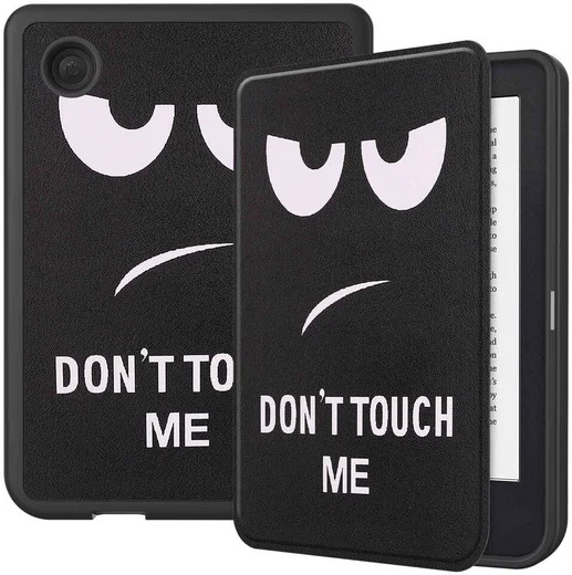 Kobo Clara 2E Hoes Book Case met Don't Touch Print afbeelding 1