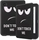Kobo Clara 2E Hoes Book Case met Don't Touch Print afbeelding 1