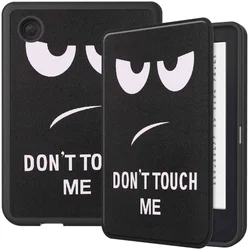 Kobo Clara 2E Hoes Book Case met Don't Touch Print afbeelding