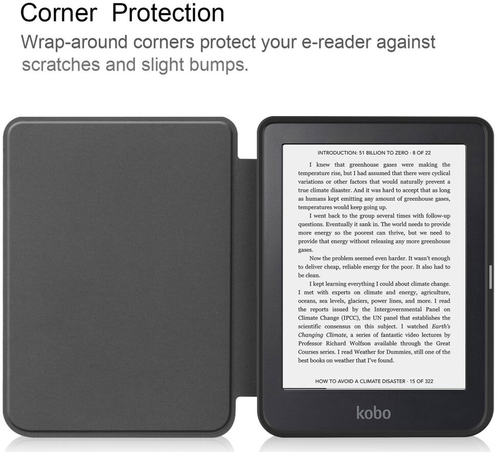 Kobo Clara 2E Hoes Book Case met Don't Touch Print afbeelding 2