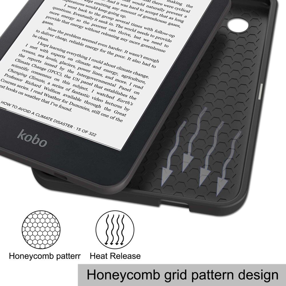 Kobo Clara 2E Hoes Book Case met Don't Touch Print afbeelding 8