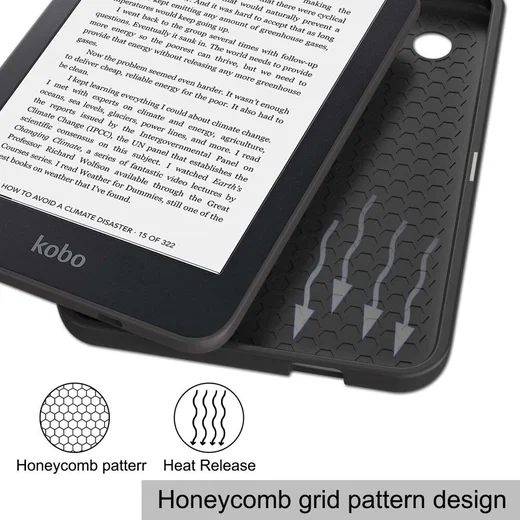 Kobo Clara 2E Hoes Book Case met Don't Touch Print afbeelding 8