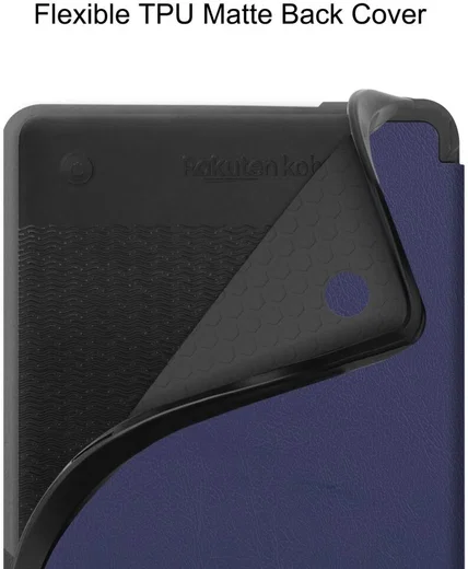 Kobo Clara 2E Hoes Book Case Beschermhoes Blauw afbeelding 6