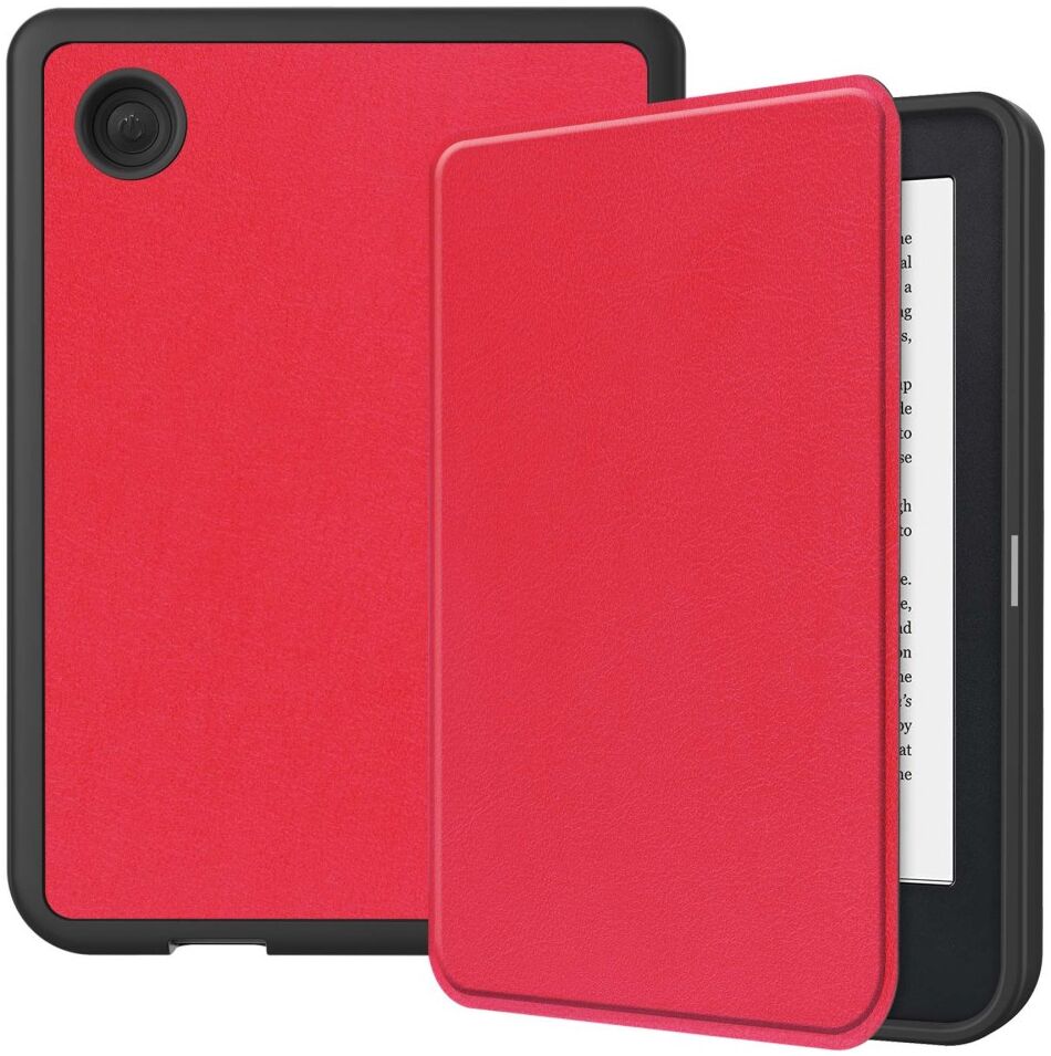 Kobo Clara 2E Hoes Book Case Beschermhoes Rood afbeelding 1