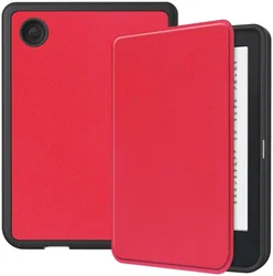 Kobo Clara 2E Hoes Book Case Beschermhoes Rood afbeelding