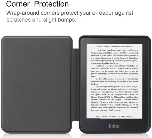 Kobo Clara 2E Hoes Book Case Beschermhoes Rood afbeelding 5