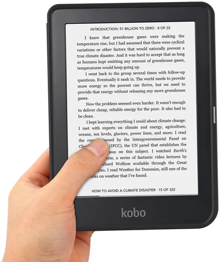 Kobo Clara 2E Hoes Book Case Beschermhoes Rood afbeelding 9