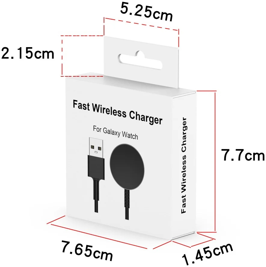 Samsung Galaxy Watch 6 Oplader Draadloos Opladen Dock USB-A 1M Zwart afbeelding 10