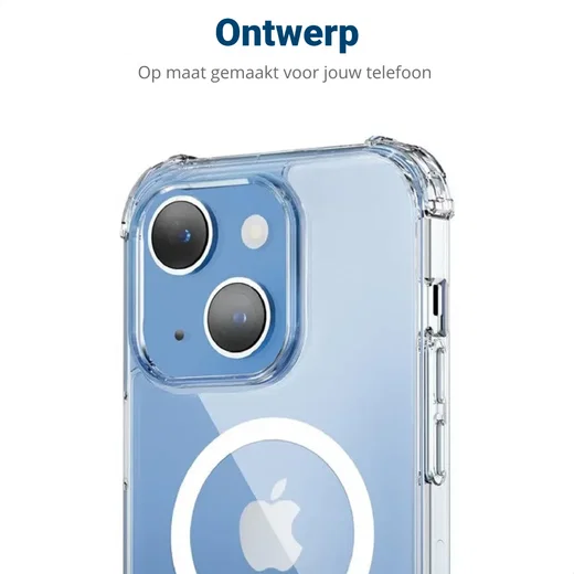 Apple iPhone 15 MagSafe Hoesje Schokbestendig en Dun TPU Transparant afbeelding 11
