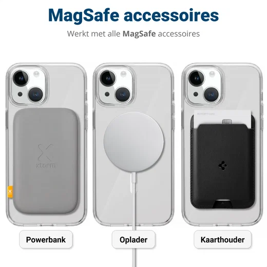 Apple iPhone 15 MagSafe Hoesje Schokbestendig en Dun TPU Transparant afbeelding 5