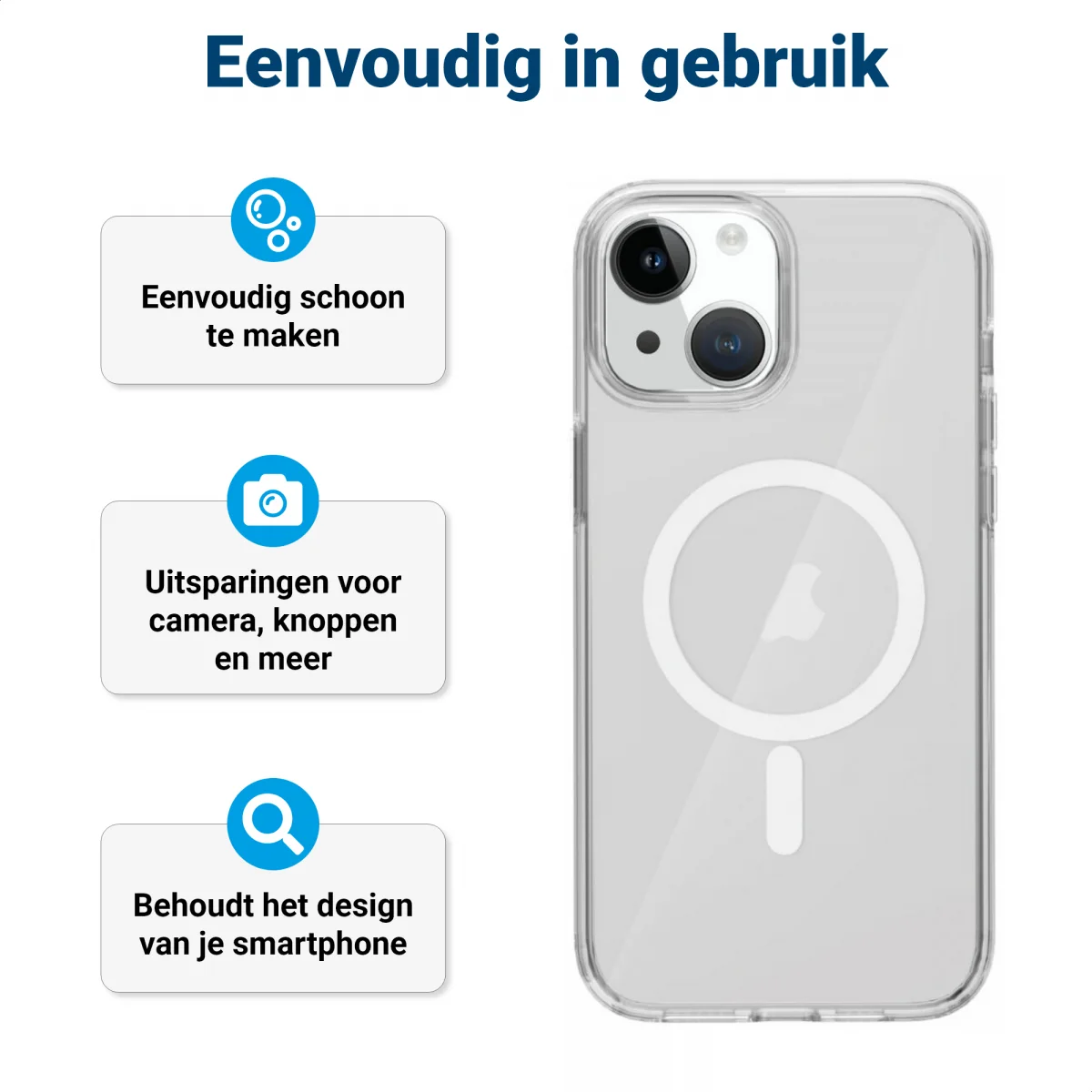 Apple iPhone 15 MagSafe Hoesje Schokbestendig en Dun TPU Transparant afbeelding 8